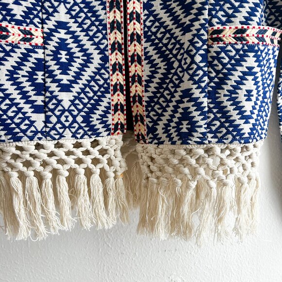 REVOLVE x Tularosa Santa Fe Fringe Jacket in Diamondback Multi - Picture 10 of 11